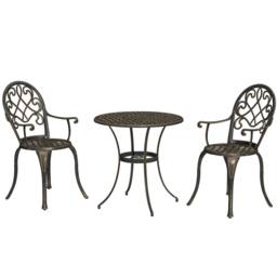 STILVORA Garden Bistro Set with aluminium structure in Bronze - thumbnail 7