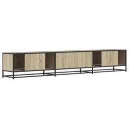 Berkfield Home TV Cabinet Sonoma Oak 240x35x41 cm Engineered Wood in Light Tan - Size: 240 x 35 x 41 cm - thumbnail 6