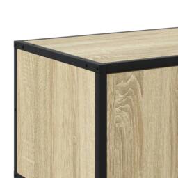 Berkfield Home TV Cabinet Sonoma Oak 240x35x41 cm Engineered Wood in Light Tan - Size: 240 x 35 x 41 cm - thumbnail 8