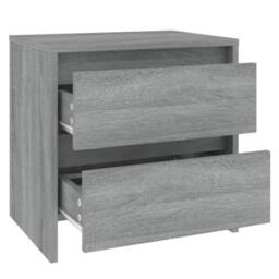 Berkfield Home Bedside Cabinet Grey Sonoma 45x34.5x44.5 cm Engineered Wood - thumbnail 4