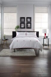 The Lyndon Company Filigree Hearts White & Red 100% Cotton Duvet Cover Set - Elegant Embroidered Bedding - Size: Super King - thumbnail 2