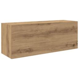 Berkfield Home Bathroom Wall Cabinet Artisan Oak 80x25x30 cm Engineered Wood in Brown - Size: 80 x 25 x 30 cm