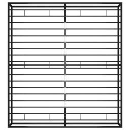 Berkfield Home Bed Frame Black Metal 200x200 cm - thumbnail 6