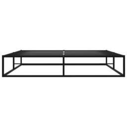 Berkfield Home Bed Frame Black Metal 200x200 cm - thumbnail 3