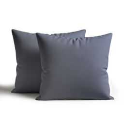 Snug City Waterproof Outdoor Garden Patio Cushion Cover & Inner Square Pack Of 2 in Dark Grey - Size: 60 cm x 60 cm - thumbnail 1