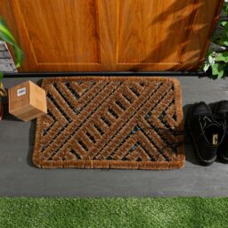 Nicola Spring Coir Scraper Door Mats - 60 x 40cm - Set of 2 in Brown - Size: 40 cm x 60 cm - thumbnail 6