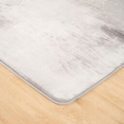 OHS Filled Microplush Rug Large Area Mat Carpet Living Room in Silver - Size: 160 cm x 230 cm - thumbnail 4