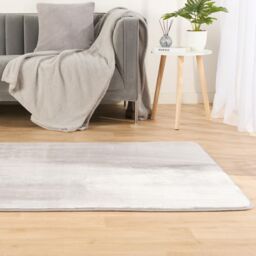 OHS Filled Microplush Rug Large Area Mat Carpet Living Room in Silver - Size: 160 cm x 230 cm - thumbnail 6