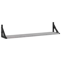Berkfield Home Wall Shelves 2 pcs Grey Sonoma 80x15x15.5 cm Engineered wood - thumbnail 4