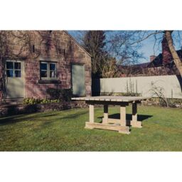 Churnet Valley Garden Furniture Ltd Ergo 8 Seater Square Table - Wood - Partially Assembled in Brown - thumbnail 3