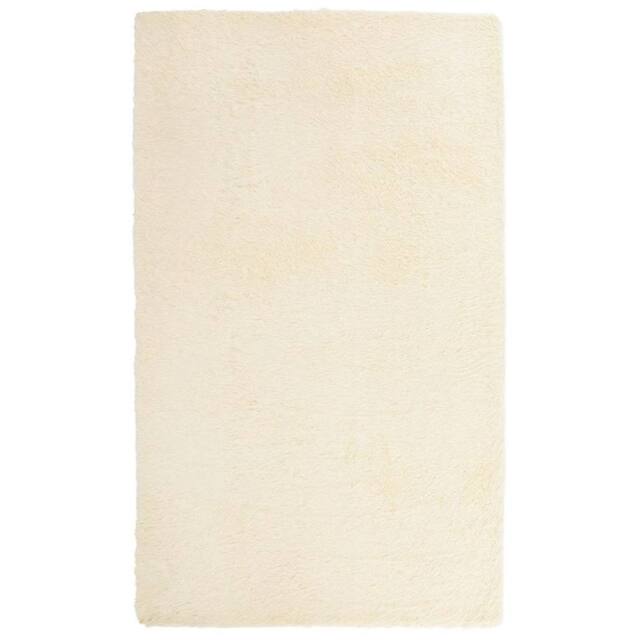Berkfield Home Shaggy Rug High Pile NAVARRA Cream 60x100 cm Polyester - Size: Medium - image 1