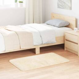 Berkfield Home Shaggy Rug High Pile NAVARRA Cream 60x100 cm Polyester - Size: Medium - thumbnail 2