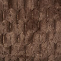 OHS Thick Waffle Faux Fur Soft Fleece Throw Warm Blanket in Chocolate - Size: 125 cm x 150 cm - thumbnail 7