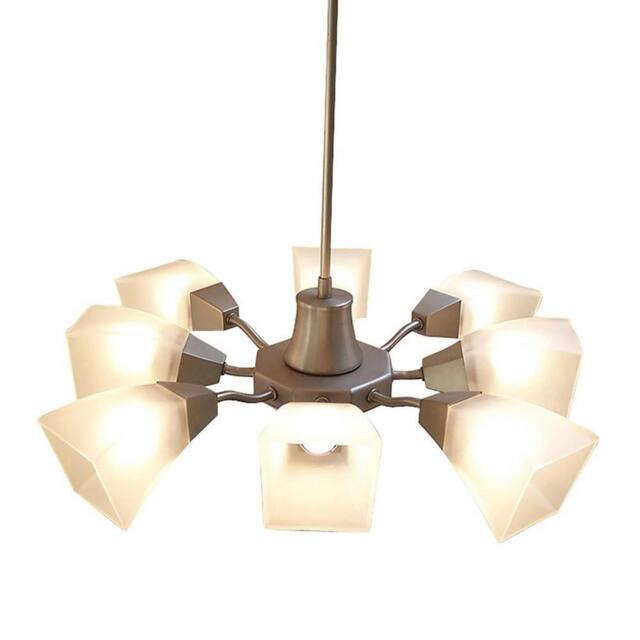Netlighting Chievo Pendant 8 Light G9 Satin Chrome in Grey - image 1
