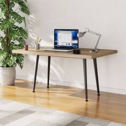 EONLION 1 Set Industrial Steel Table Base in Black - Size: 100 cm - thumbnail 3
