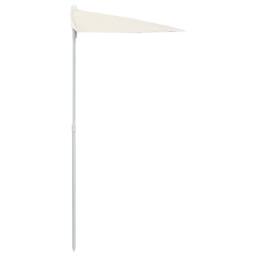 Berkfield Home Durable Garden Half Parasol with Pole 180x90 cm Sand in Beige - thumbnail 5