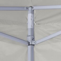 Berkfield Home Professional Folding Party Tent with 4 Sidewalls 2x2 m Steel Cream in Beige - thumbnail 4
