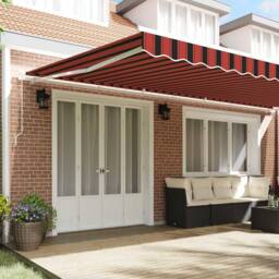 Berkfield Home Retractable Awning Orange & Brown 600 x 300 cm Fabric - thumbnail 3