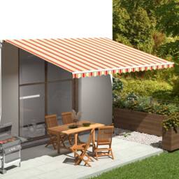 Berkfield Home Replacement Fabric for Awning Yellow & Orange 5x3.5 m - thumbnail 2