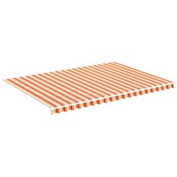 Berkfield Home Replacement Fabric for Awning Yellow & Orange 5x3.5 m - thumbnail 1
