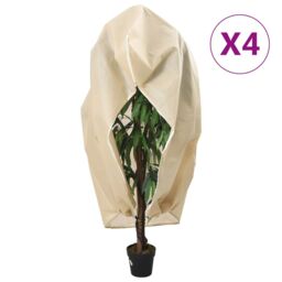Berkfield Home Plant Fleece Covers with Zip 4 pcs 70 g/m¬≤ 3.93x3 m in Beige