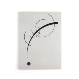 "Artery8 Free Curve to the Point Wassily Kandinsky Canvas Wall Art Print in White - Size: W12"" x H16""" - thumbnail 1