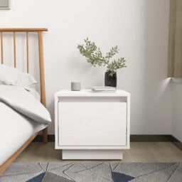 Berkfield Home Bedside Cabinets 2 pcs White 35x34x32 cm Solid Wood Pine - Size: 35 x 34 x 32 cm - thumbnail 3