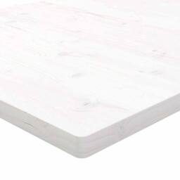 Berkfield Home Table Top White 40x40x2.5 cm Solid Wood Pine Square - thumbnail 6