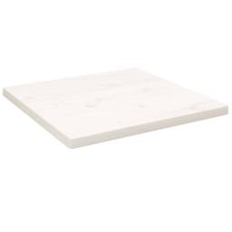 Berkfield Home Table Top White 40x40x2.5 cm Solid Wood Pine Square - thumbnail 2