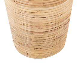 Wyld and Coco Natural Rattan Vase 70cm - Boho Rustic Decor - thumbnail 7