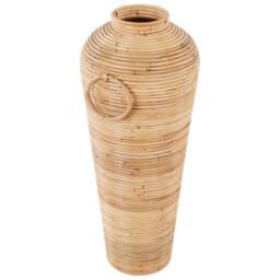 Wyld and Coco Natural Rattan Vase 70cm - Boho Rustic Decor - thumbnail 5