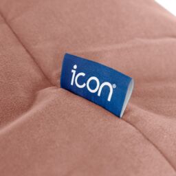 icon Sirena Velvet Accent Bean Bag Chair in Dusty Pink - thumbnail 9