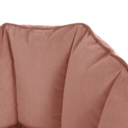 icon Sirena Velvet Accent Bean Bag Chair in Dusty Pink - thumbnail 8