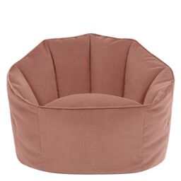 icon Sirena Velvet Accent Bean Bag Chair in Dusty Pink - thumbnail 4