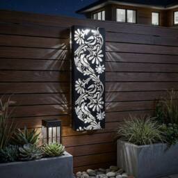 Garden Greatness Fauna Illumina Floral Solar Wall Art Panel - Size: 1 Pack - thumbnail 1