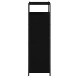 Berkfield Home Shoe Cabinet Black 60x34x112 cm Engineered Wood - Size: 60 x 34 x 112 cm - thumbnail 6