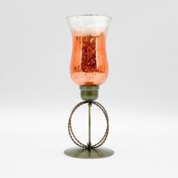 Minster 13 Inch Candle Holder - L14 x W14 x H40 cm - Gold - Size: 1 Pack