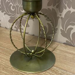 Minster 13 Inch Candle Holder - L14 x W14 x H40 cm - Gold - Size: 1 Pack - thumbnail 3