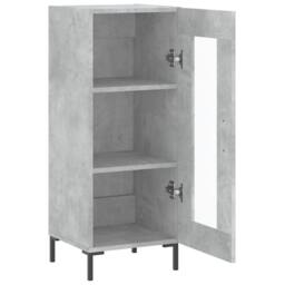Berkfield Home Sideboard Concrete Grey 34.5x34x90 cm Engineered Wood - thumbnail 6