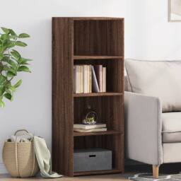 Berkfield Home Highboard Brown Oak 45x41x124 cm Engineered Wood - Size: 45 x 41 x 124 cm - thumbnail 1