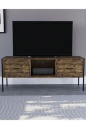 Home Discount Vida Designs Brooklyn 2 Drawer TV Unit Up to 55 Inches Bedroom Living Room Furniture in Dark Brown - thumbnail 3
