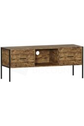 Home Discount Vida Designs Brooklyn 2 Drawer TV Unit Up to 55 Inches Bedroom Living Room Furniture in Dark Brown - thumbnail 6