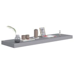 Berkfield Home Durable Floating Wall Shelves 4 pcs Grey 90x23.5x3.8 cm MDF - thumbnail 7