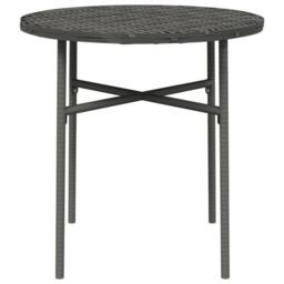 Berkfield Home Tea Table Grey 45 cm Poly Rattan