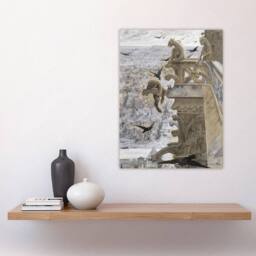 "Artery8 Luc Olivier Merson Notre Dame Paris France Wall Art Print in Grey - Size: W12"" x H16""" - thumbnail 4