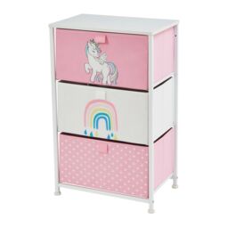 Liberty House Toys Unicorn 3 Drawer Storage Chest in Light Pink - thumbnail 8