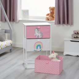 Liberty House Toys Unicorn 3 Drawer Storage Chest in Light Pink - thumbnail 6