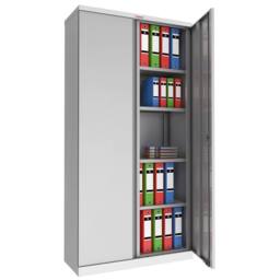 Phoenix Safe Company Steel Storage Cupboard in Grey with Key Lock, SCL1891GGK, 437L - Size: 180 cm x 100 cm - thumbnail 2