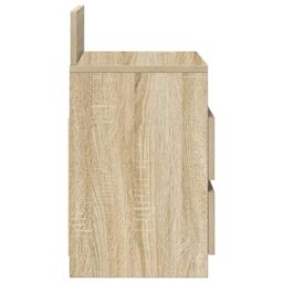 Berkfield Home Bedside Cabinets 2 pcs with 2 Drawers Sonoma Oak 40x33x60 cm in Brown - Size: 40 x 33 x 60 cm - thumbnail 7