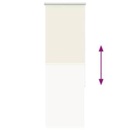Berkfield Home Roller Blind Blackout Light Grey 85x230 cm Fabric Width 80.7 cm P… in Off-White - thumbnail 5